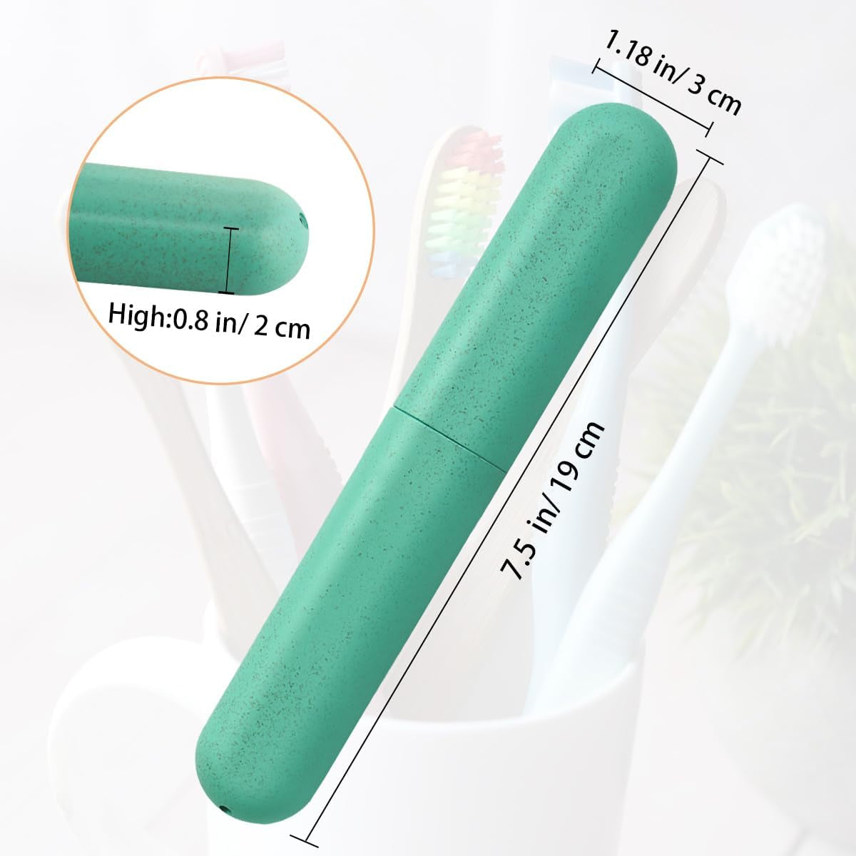 4 Pack Travel Toothbrush Case, Holder Toothbrush Travel Containers for Trip Home Camping Dust-Proof and Sanitary, Travel Toothbrush Holder